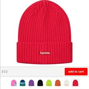 Supreme overdyed beanie